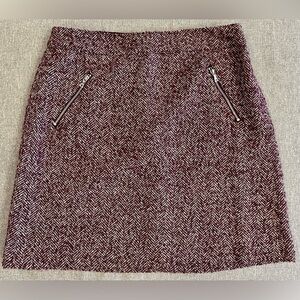 Loft Purple and White Skirt Size 4
